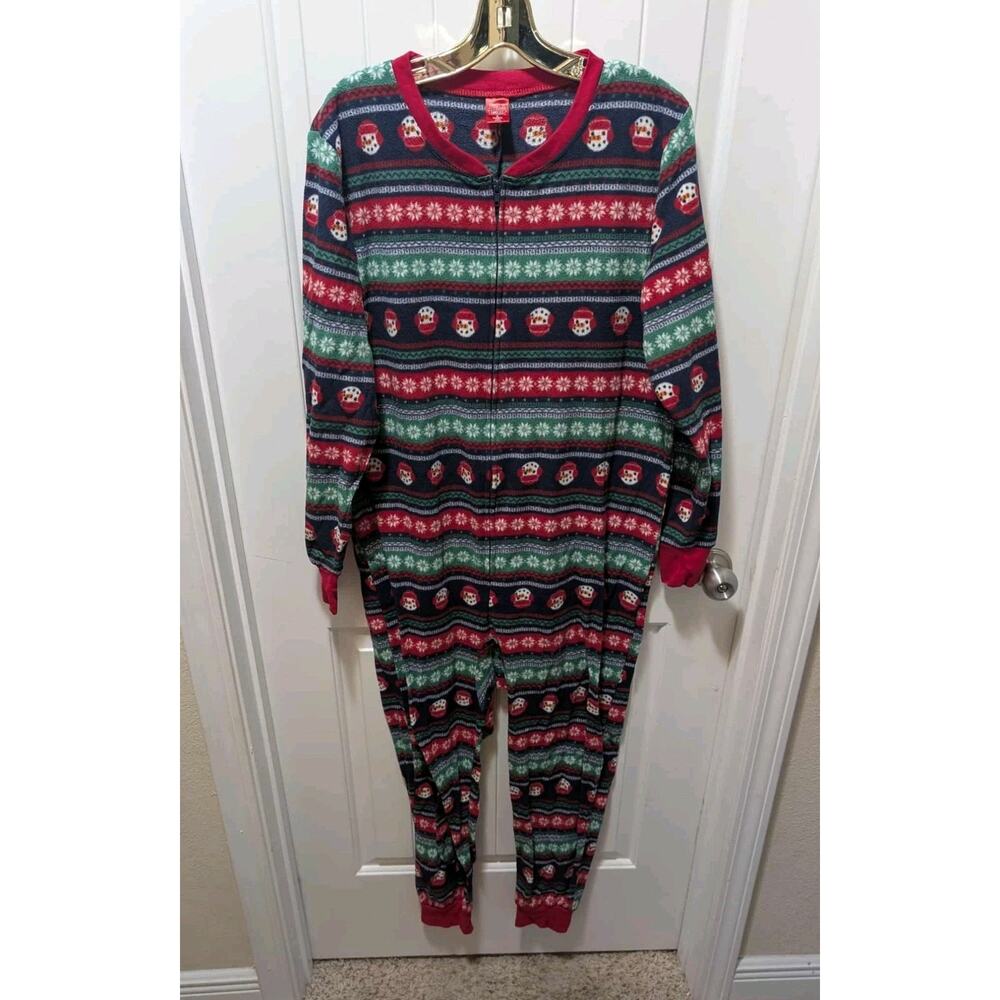Jammies For Your Families Christmas Pajamas Women’s M Snowman Snowflakes Holiday